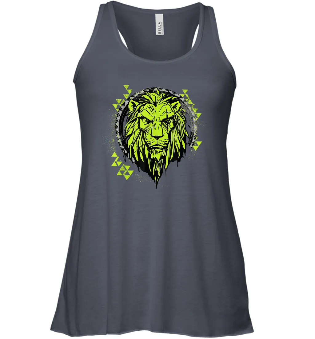 Disney The Lion King Live Action Scar Geometric Circle Women Racerback Tank