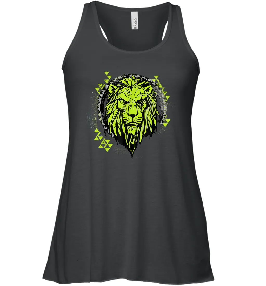 Disney The Lion King Live Action Scar Geometric Circle Women Racerback Tank