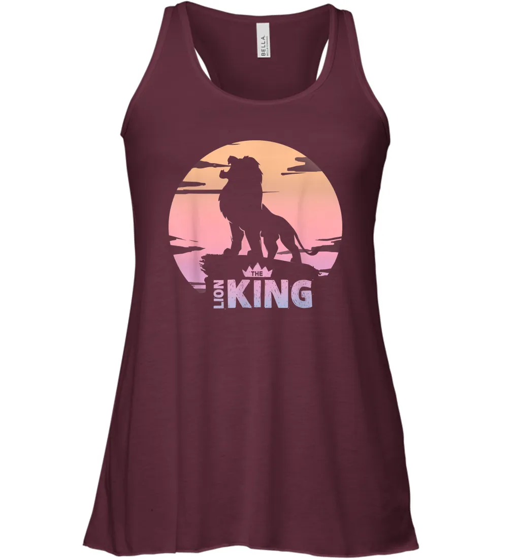 Disney The Lion King Live Action Sunset Pride Rock Poster Women Racerback Tank