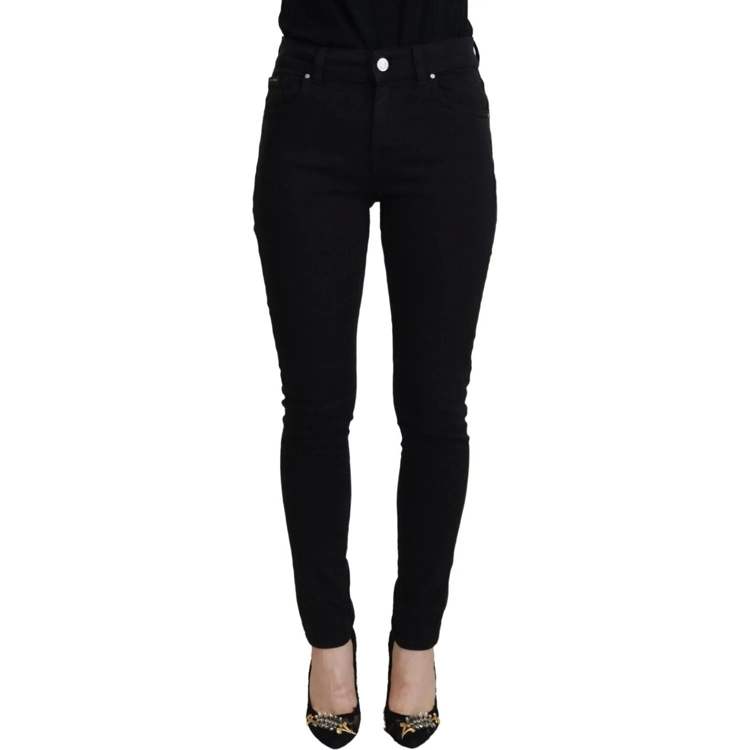 Dolce & Gabbana Elegant Black Denim Pants