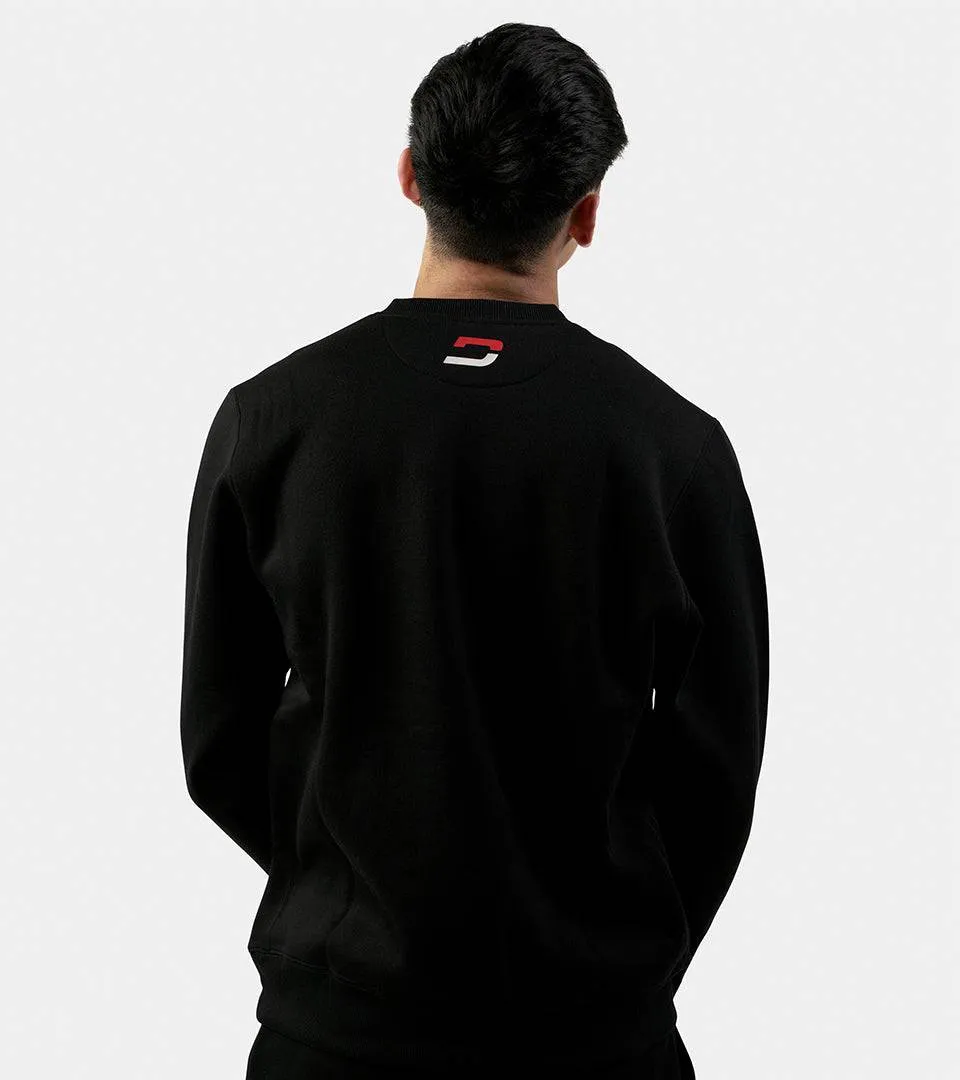 DOUBLE LOGO SWEATSHIRT - BLACK