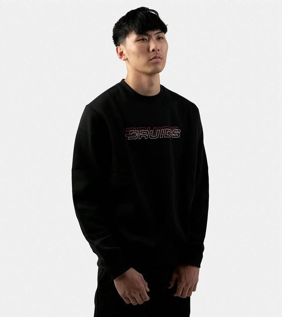 DOUBLE LOGO SWEATSHIRT - BLACK