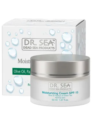 DR. SEA - Moisturizing Cream with Olive Oil, Papaya and Green Tea Extracts SPF-15