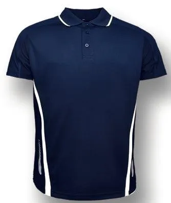 Elite Golf Polo - Navy/White