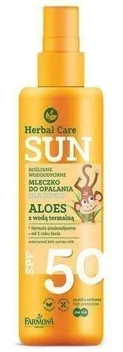 FARMONA Herbal Care Sun milk for children SPF50 Aloe with thermal water 150ml