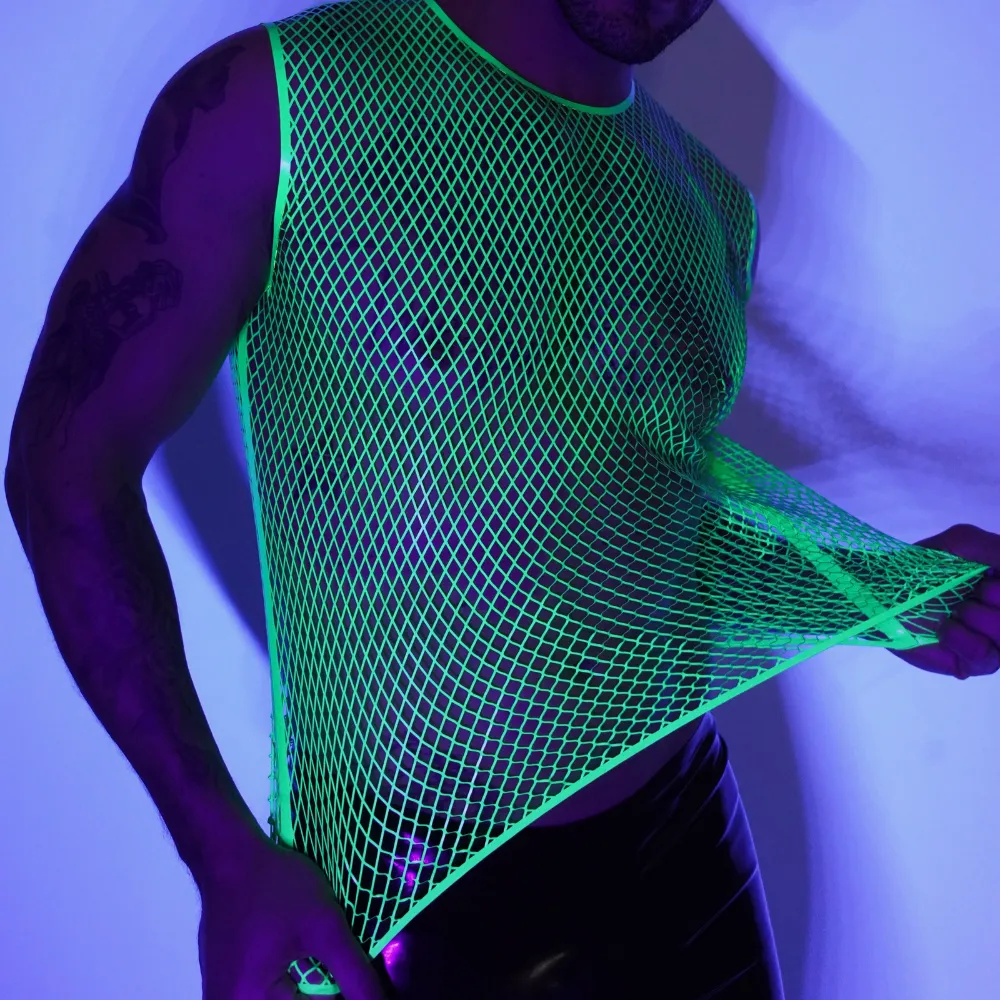 Fishnet Muscle T READY TO SHIP