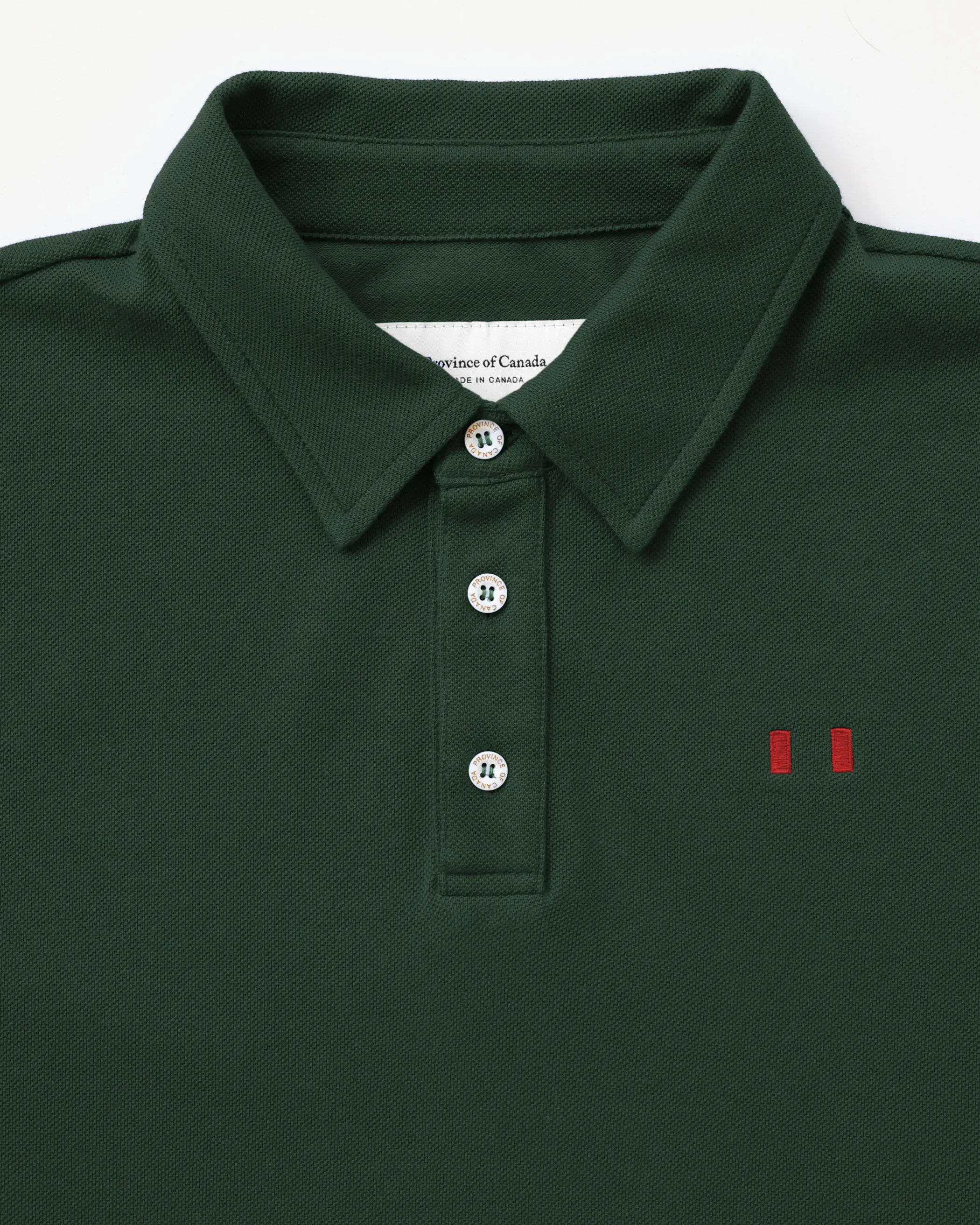 Flag Polo Shirt Evergreen - Unisex