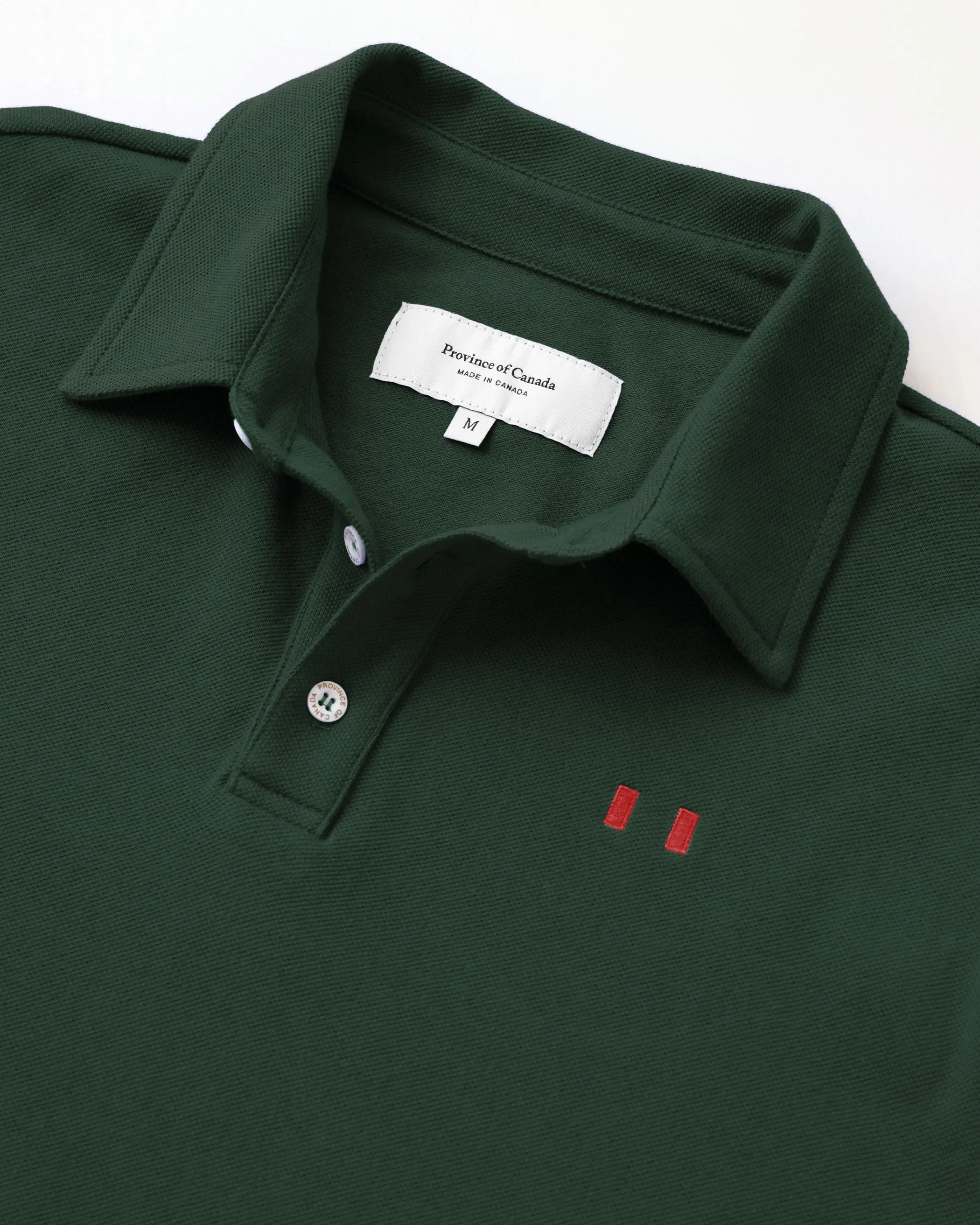 Flag Polo Shirt Evergreen - Unisex