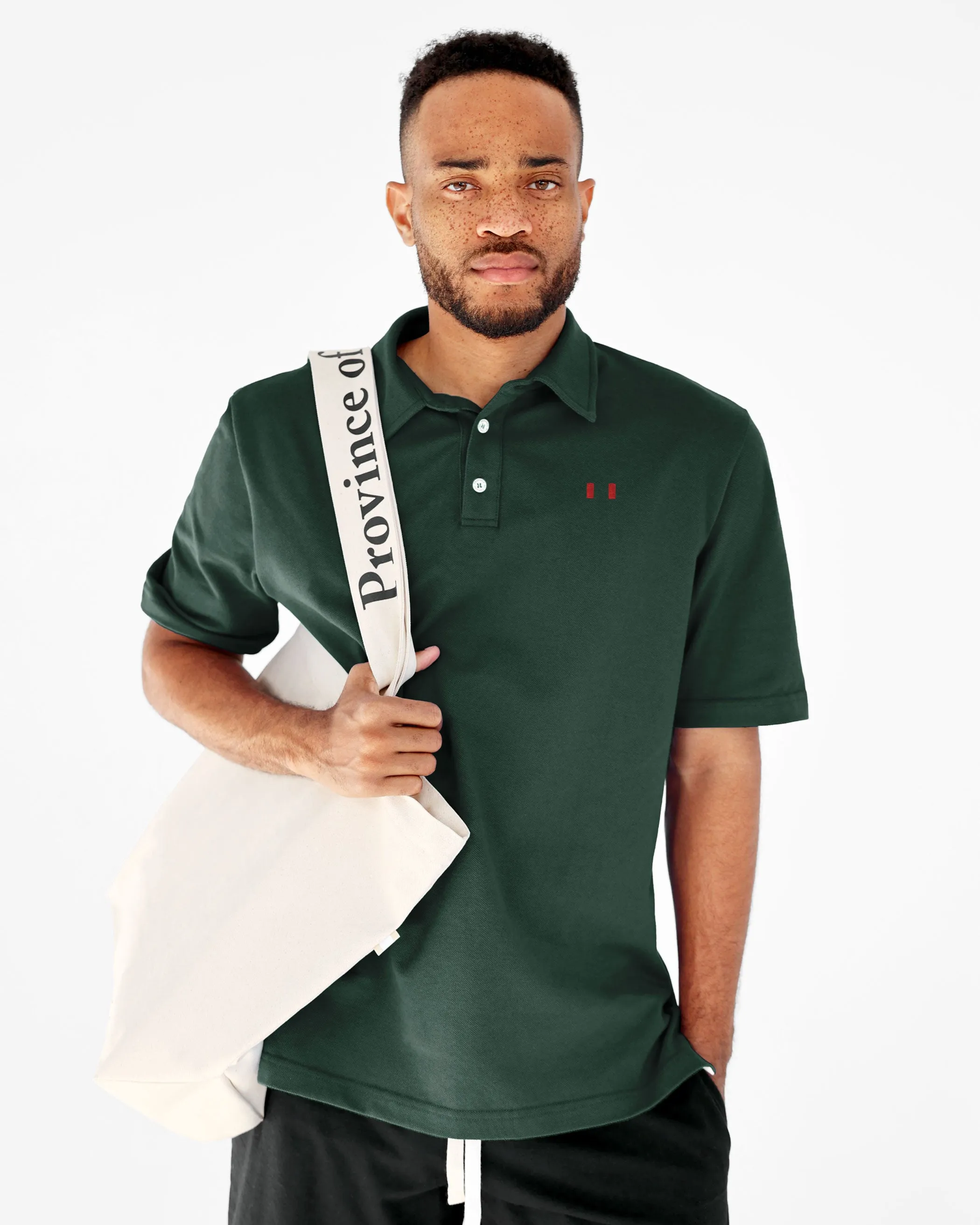 Flag Polo Shirt Evergreen - Unisex