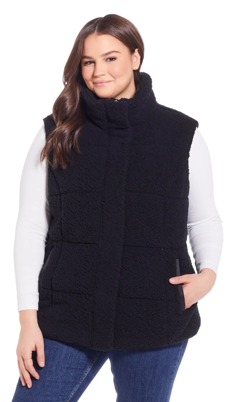 FLEECE PUFFER VEST