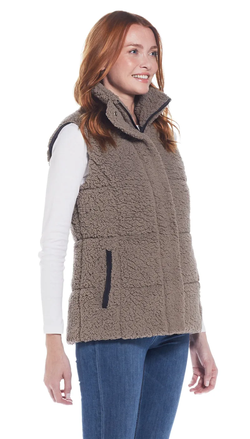 FLEECE PUFFER VEST