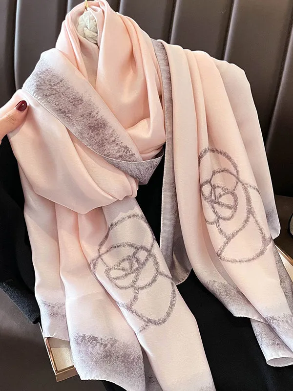 Flower Print Sun Protection Scarf