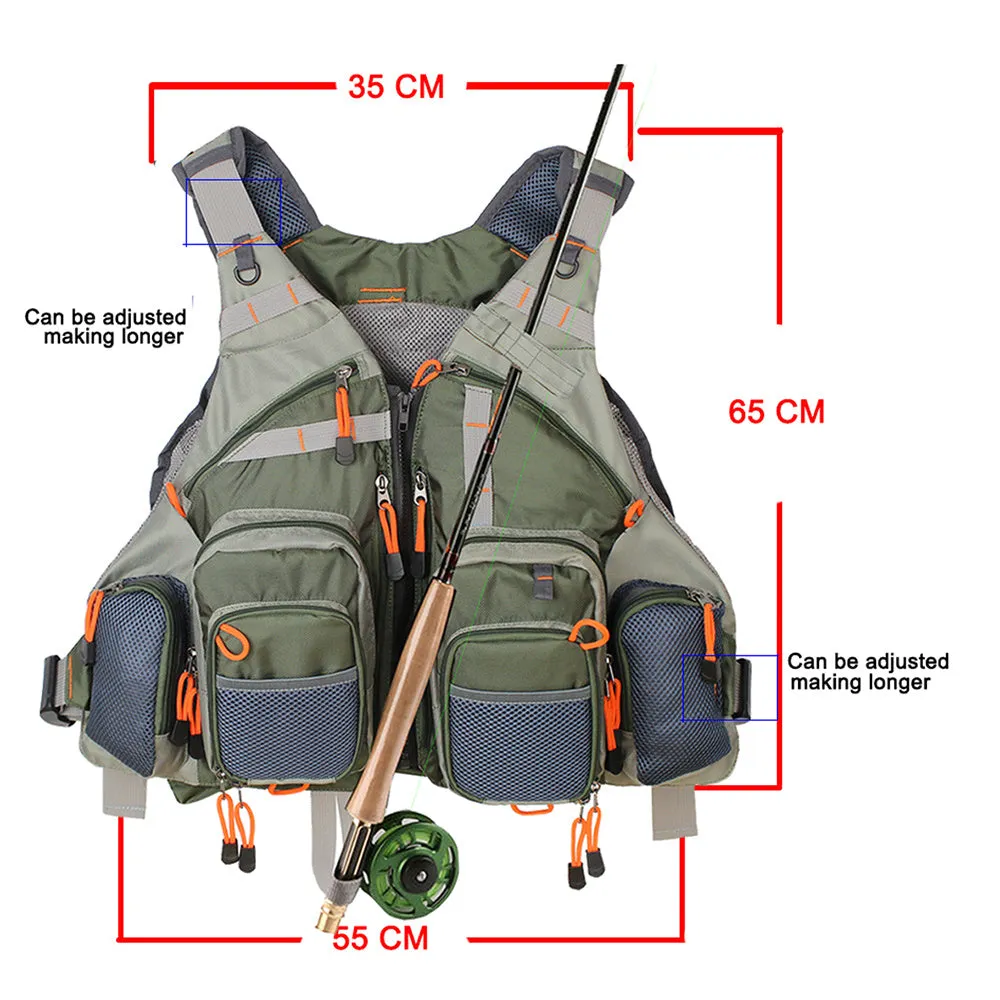 Fly Fishing Vest Pack Adjustable for Men and Women