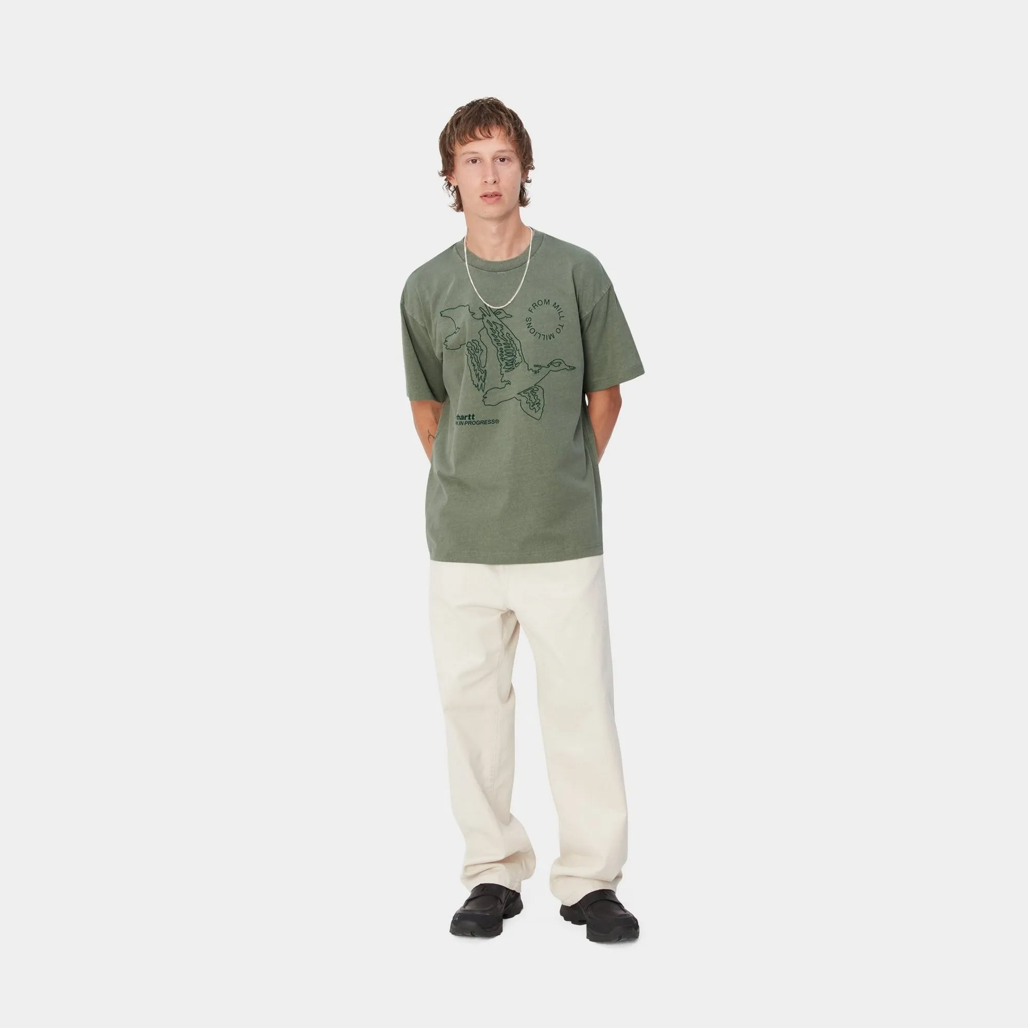 Flying Ducks T-Shirt | Duck Green