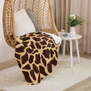 Giraffe Print Sherpa blanket lioness-love