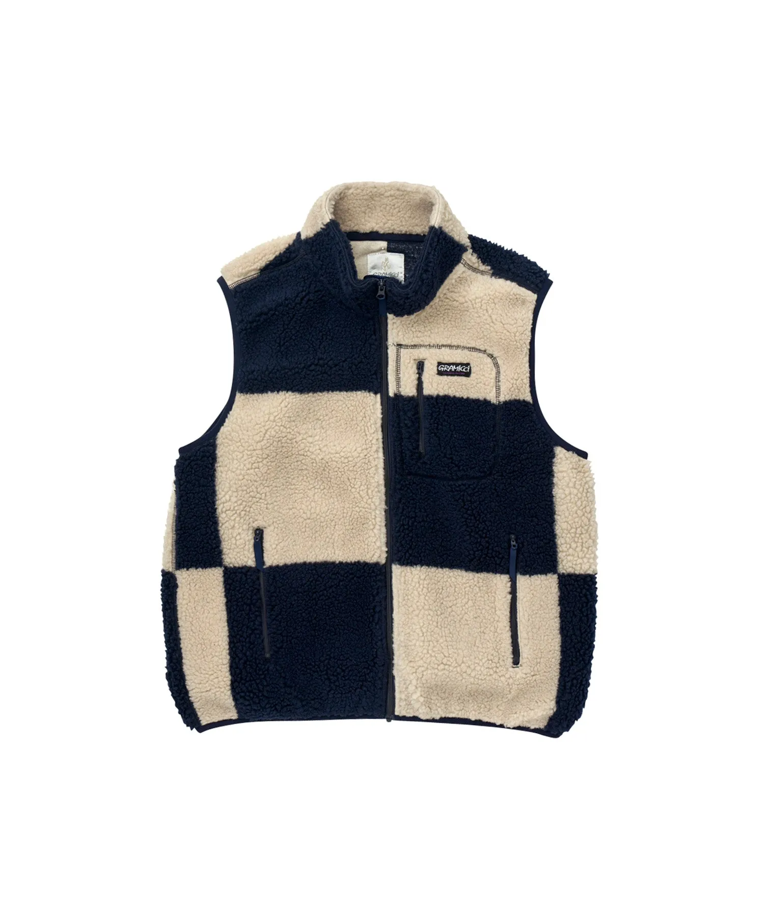 Gramicci Checkered Sherpa Vest