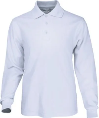 Harbour Long Sleeve Polo - White