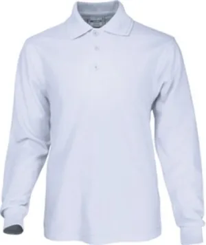 Harbour Long Sleeve Polo - White