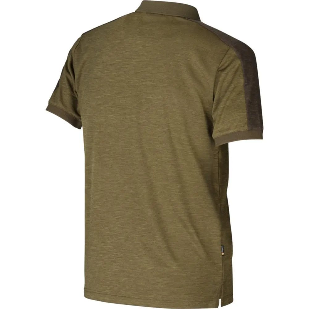 Harkila Tech Polo Dark Olive/Willow Green by Harkila