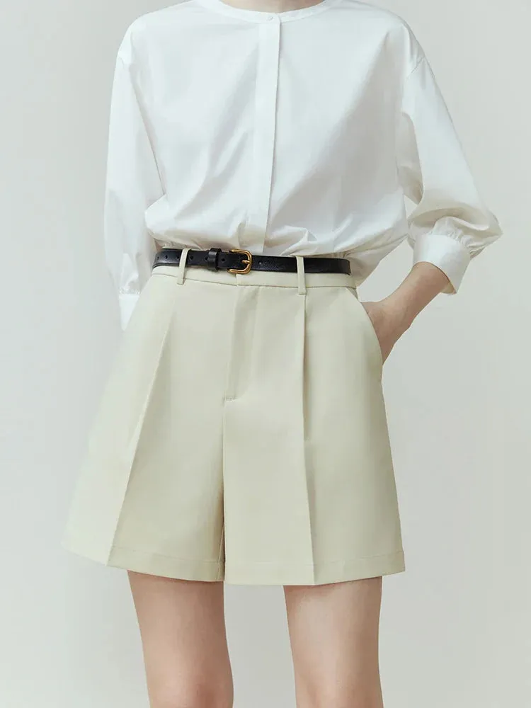 High Waist Women's Office Casual Shorts