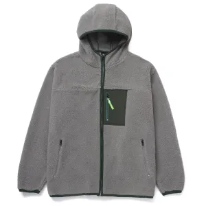 HUF FORT POINT SHERPA JACKET - STEEL GREY