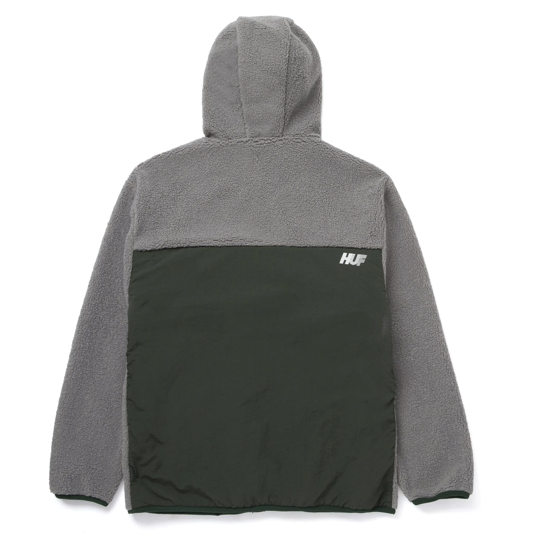 HUF FORT POINT SHERPA JACKET - STEEL GREY