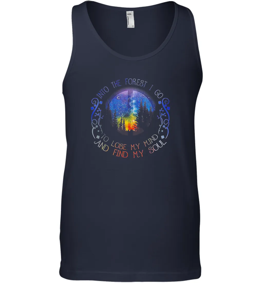 Into The Forest I Go To Lose My Mind Find My Soul Men Cotton Tank Top