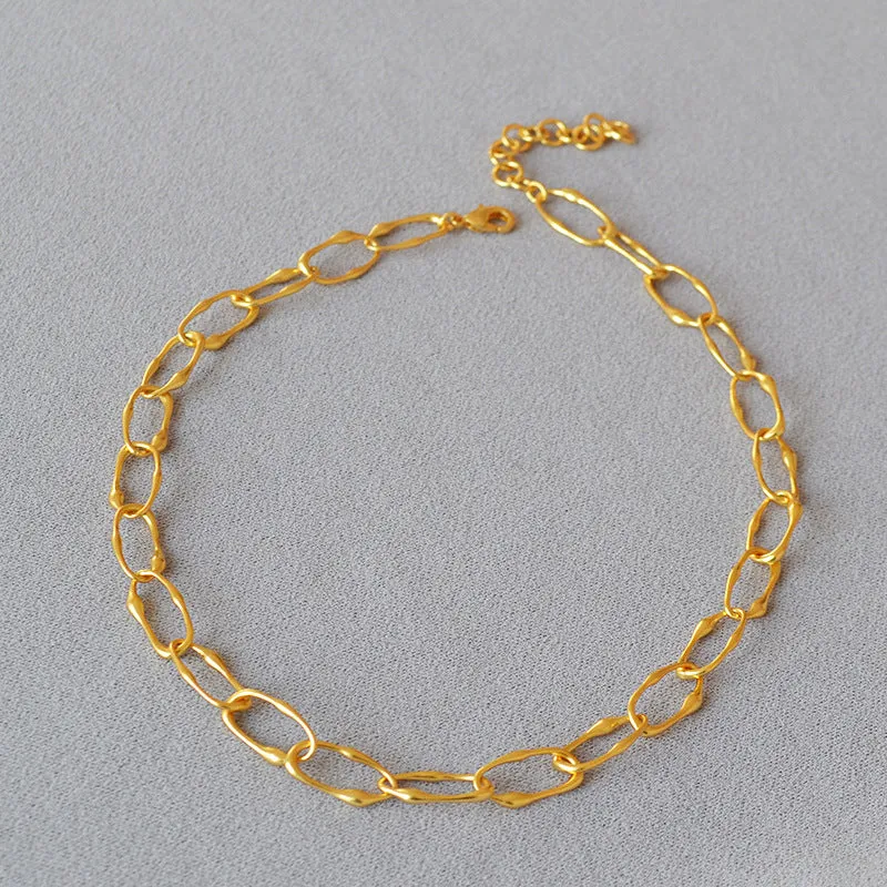 Irregular Gold Chain Necklace