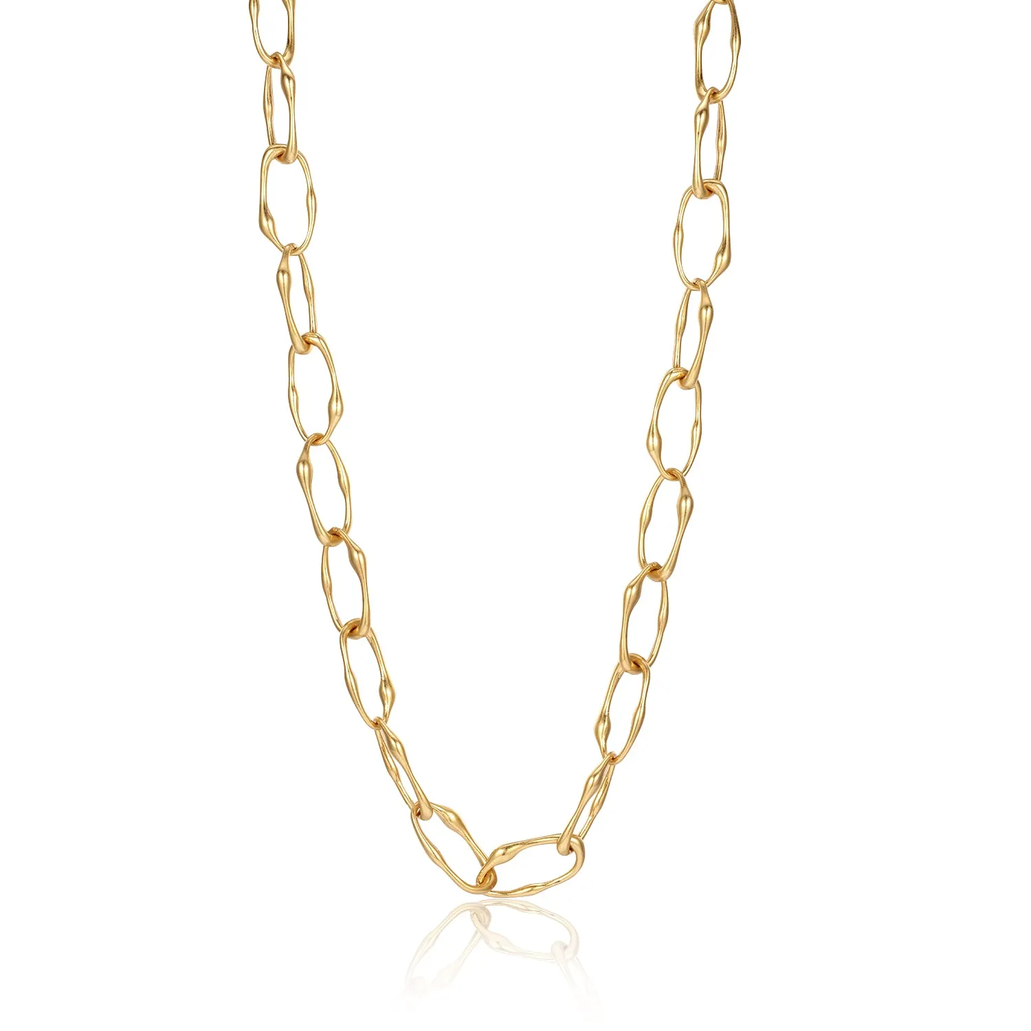 Irregular Gold Chain Necklace