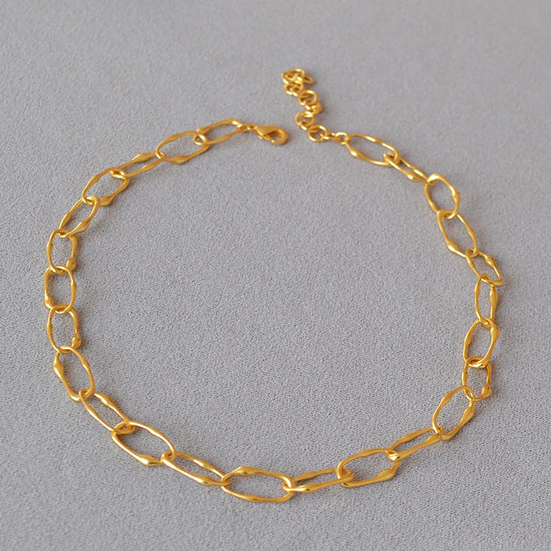 Irregular Gold Chain Necklace