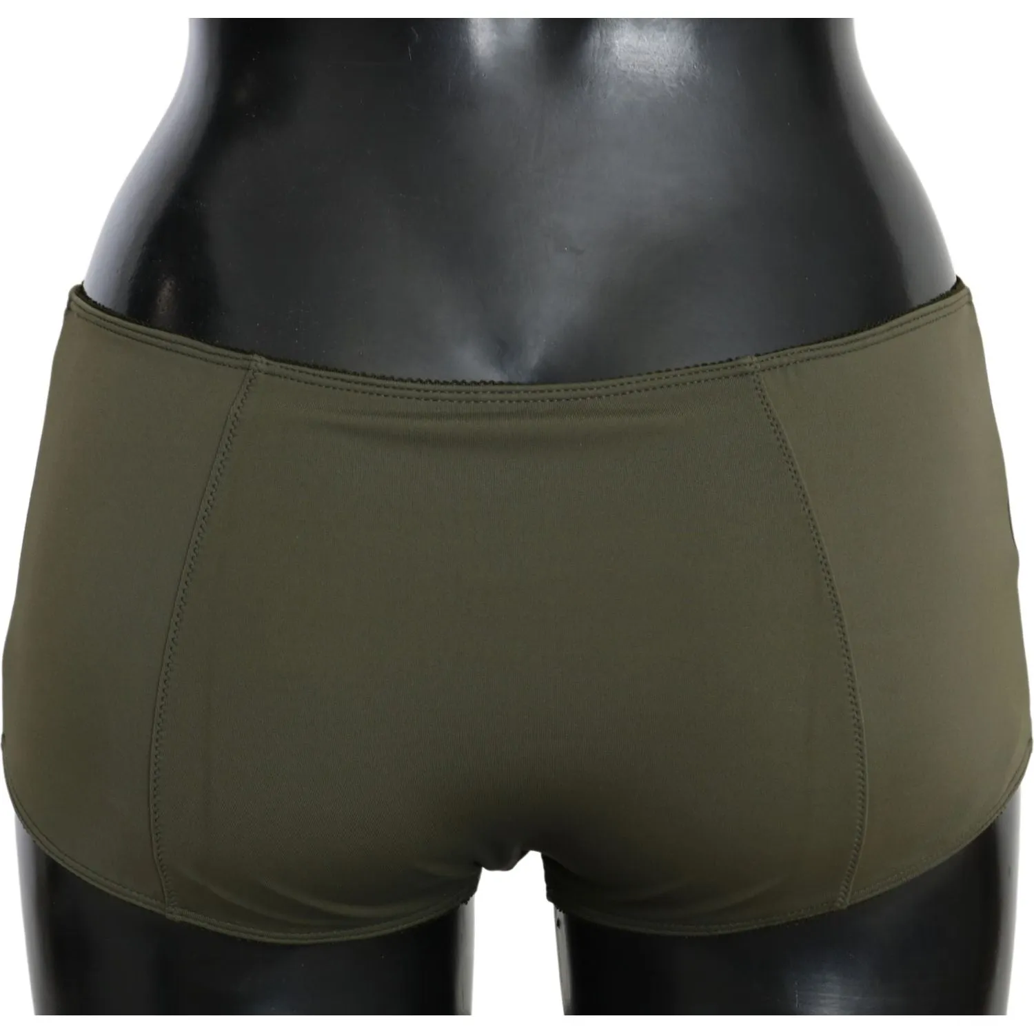 John Galliano Olive Green Briefs Women's Boxer Lingerie Underwear