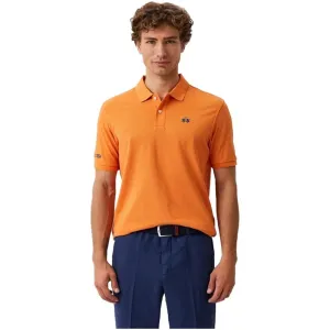 La Martina Chic Orange Cotton Polo for the Iconic Gentleman