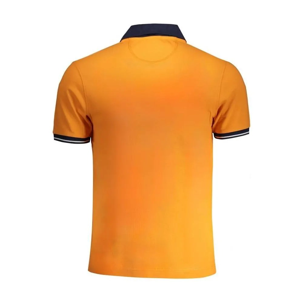 La Martina Orange Cotton Polo Shirt