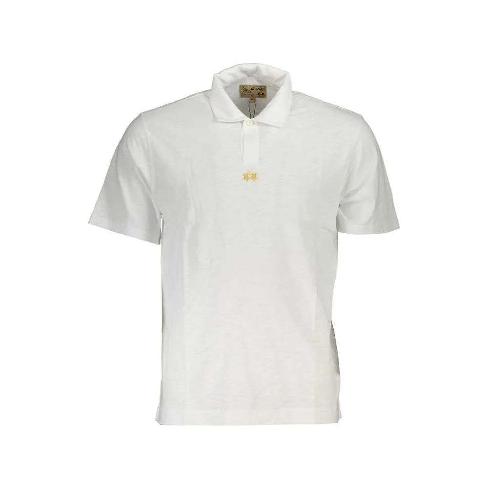 La Martina Pristine Cotton Polo with Chic Embroidery