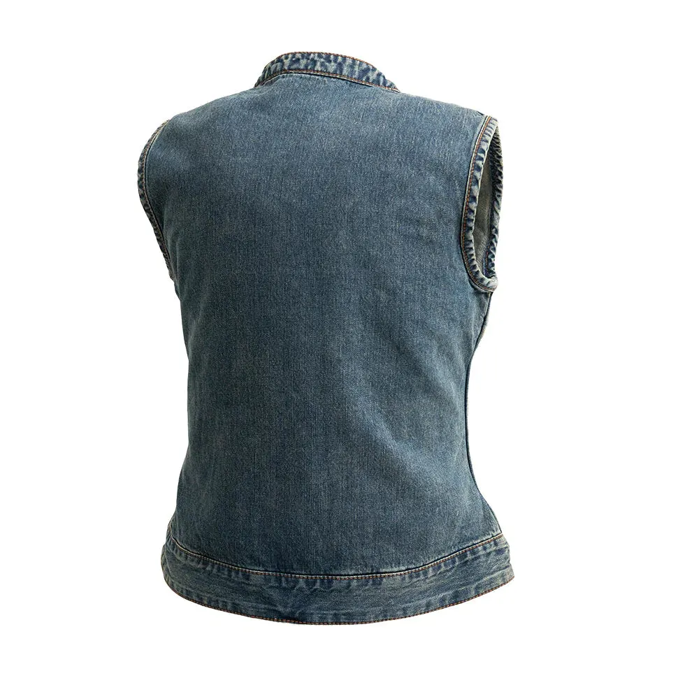 Lexy Women's Motorcycle Denim Vest