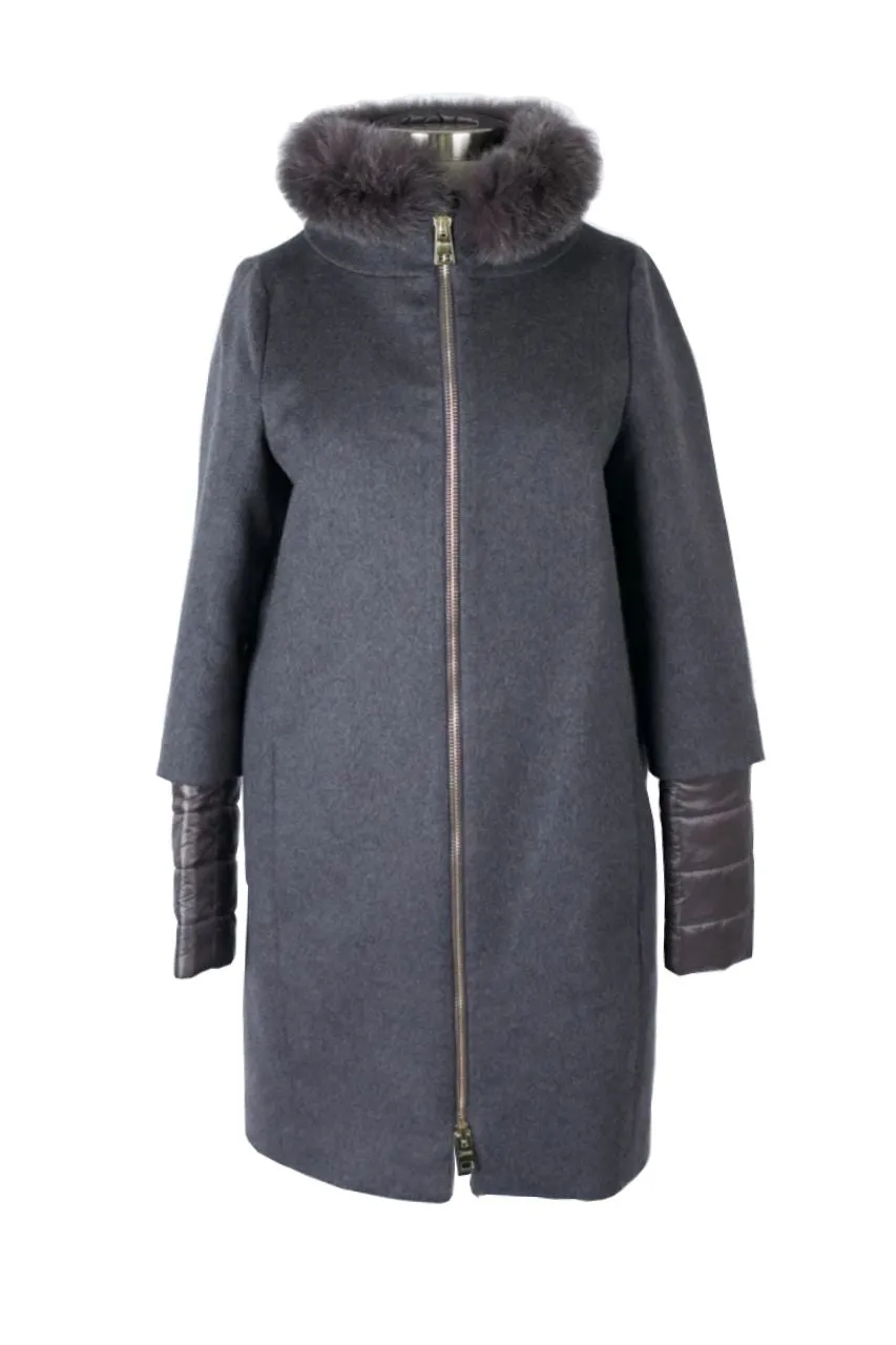 Long Silk Cashmere Dress Coat