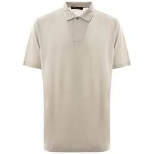 Loro Piana Gray Cotton Polo Shirt