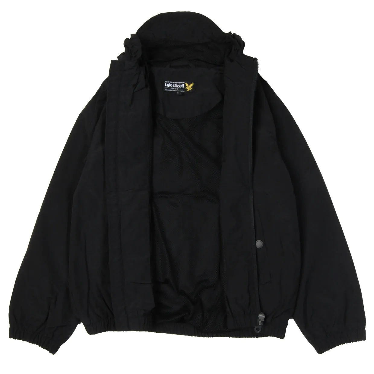 Lyle & Scott Junior Black Lightweight Hooded Jacket