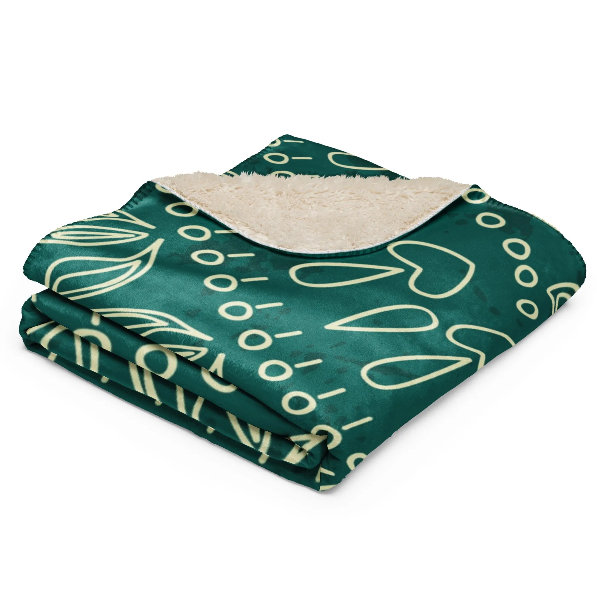 Mandala Sherpa blanket lioness-love