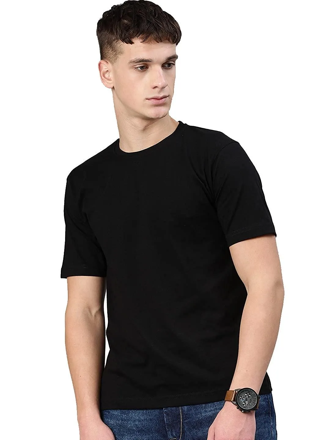 Men's Cotton Tees Short Sleeve (Black)