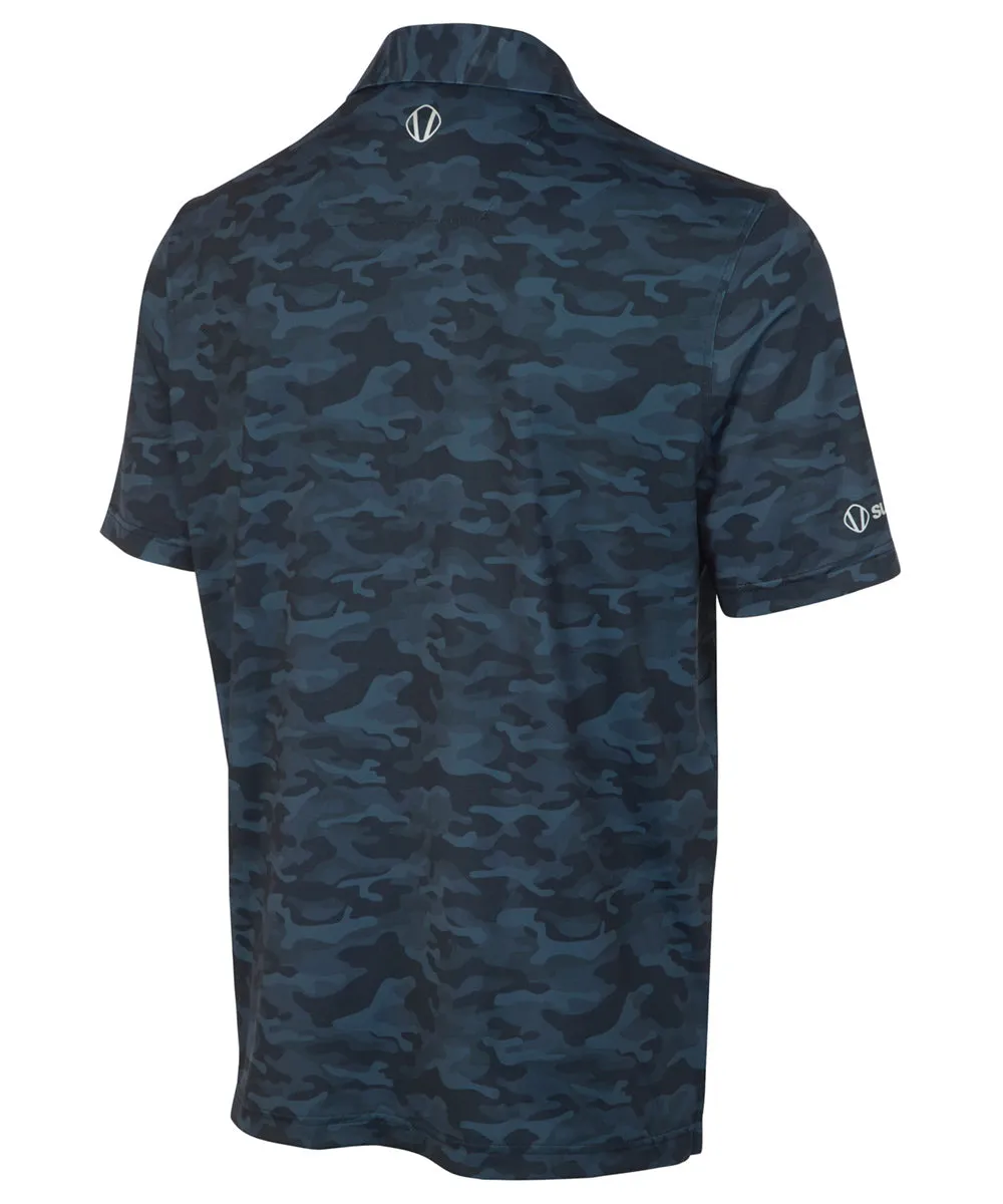 Men's Martin Camo Print Short Sleeve Polo Shirt