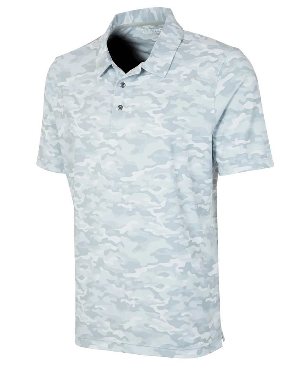 Men's Martin Camo Print Short Sleeve Polo Shirt