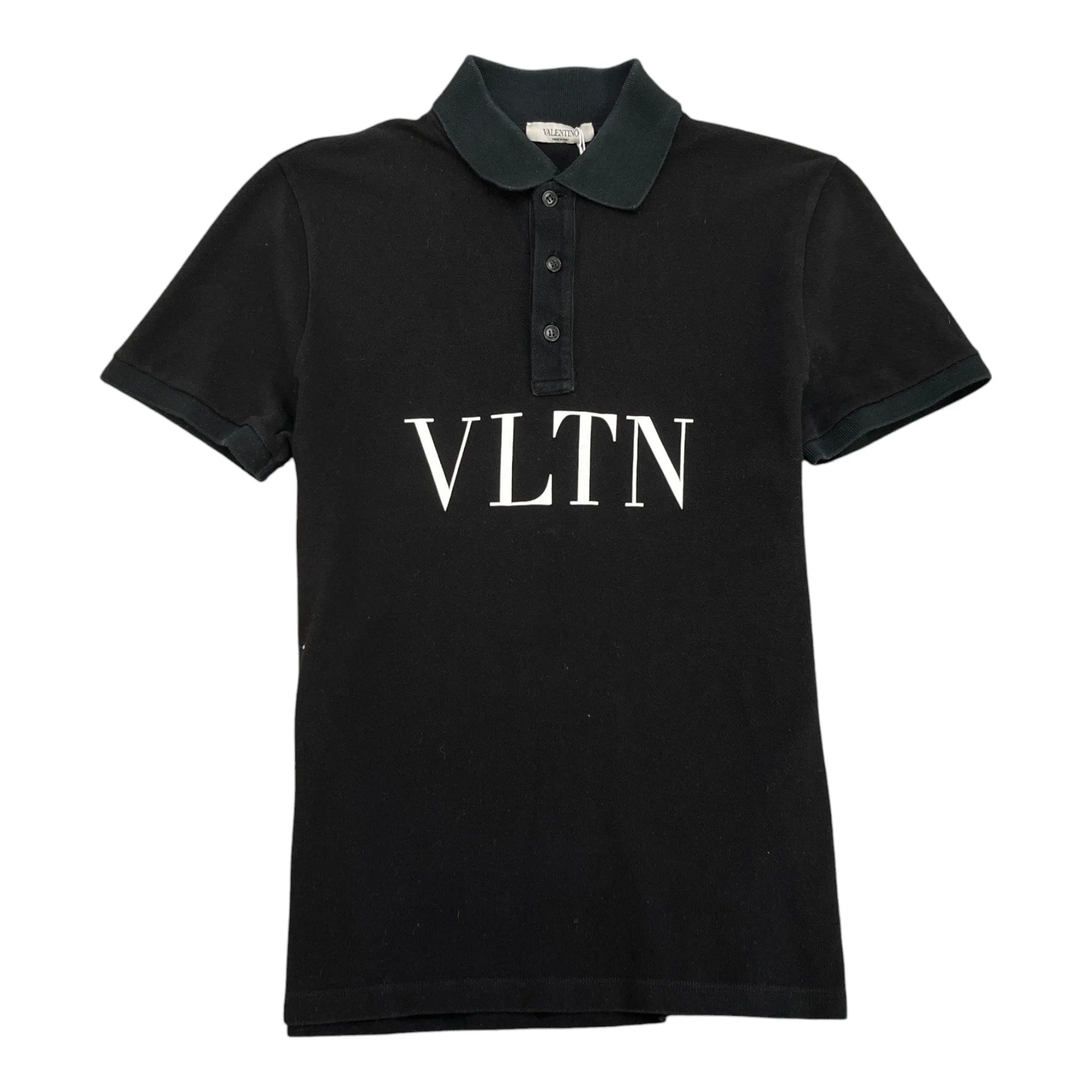 Men's Vltn Logo Polo Shirt Black Size S