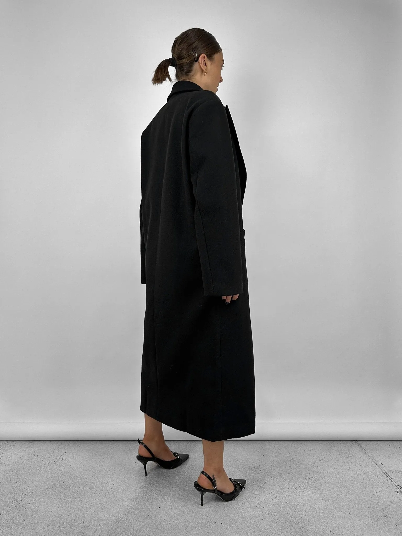 Monochrome Long Dad Coat