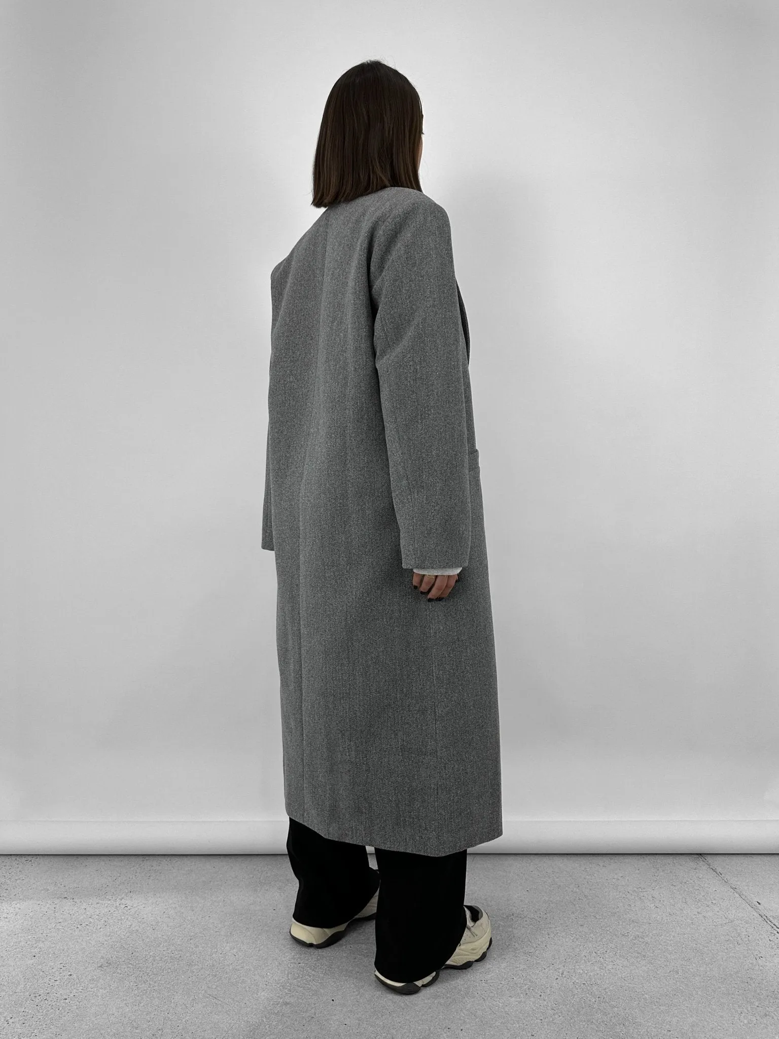 Monochrome Long Dad Coat