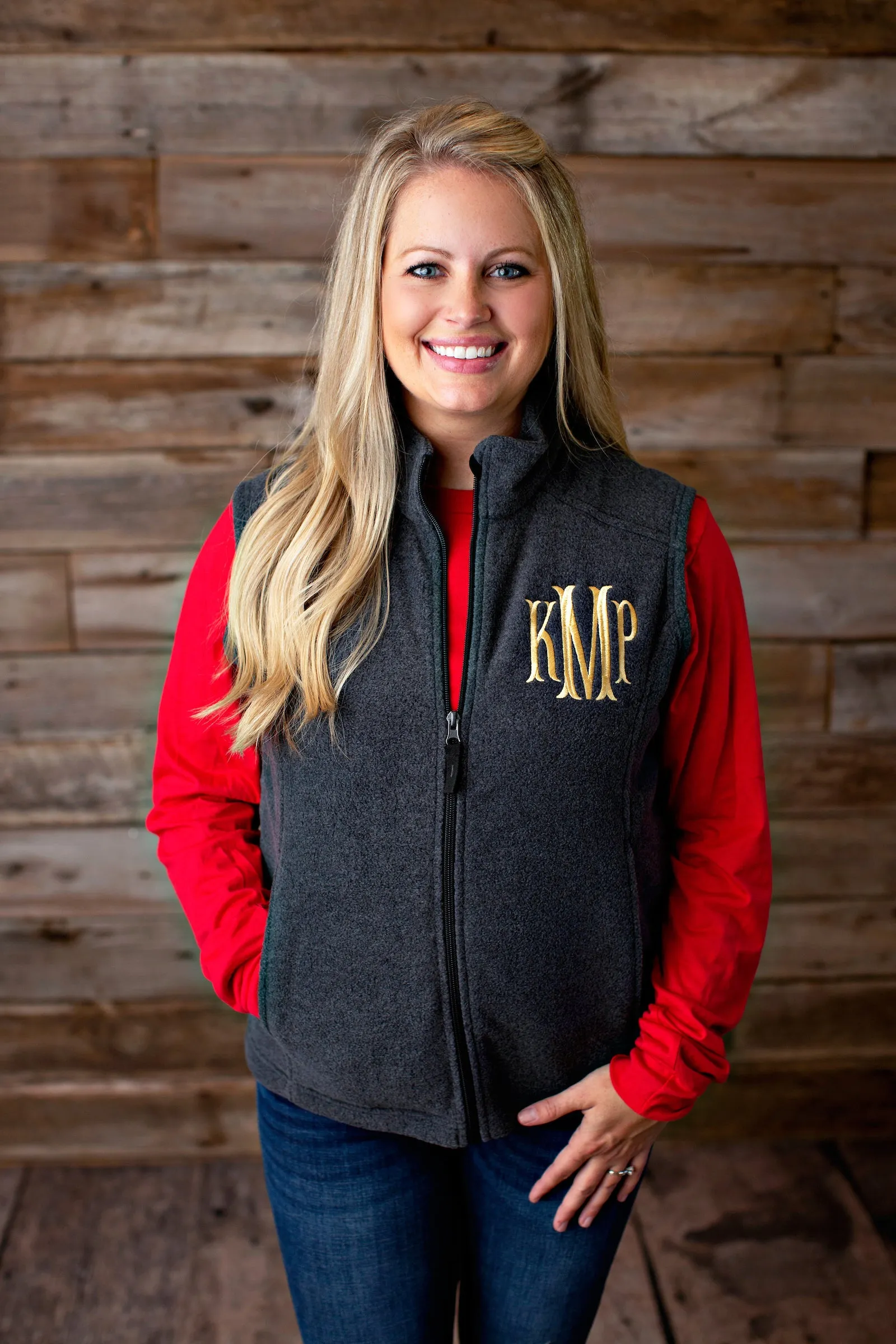 Monogrammed Fleece Vest - 2020