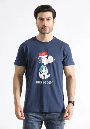 Navy Graphic T-Shirt