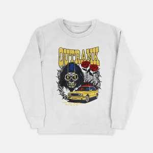 Now We On Top Crewneck Fleece White