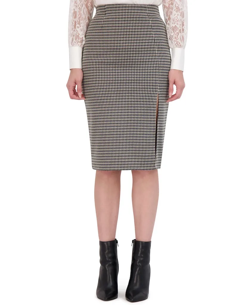 Ookie & Lala Knit Pencil Skirt with Front Vent