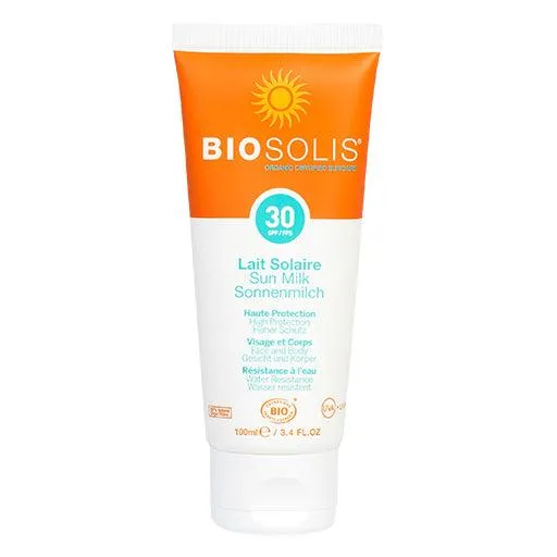 ORGANIC SUN MILK Aloe Vera SPF 30 BIOSOLIS